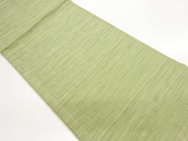 ふくれ織横段模様織出し袋帯